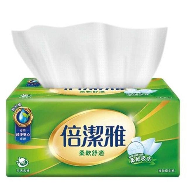 倍潔雅 柔軟舒適抽取式衛生紙
