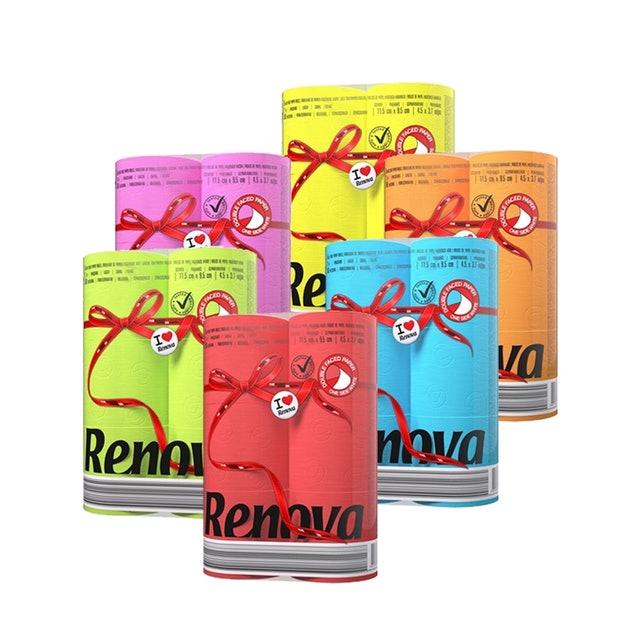 RENOVA 葡萄牙天然彩色捲筒衛生紙